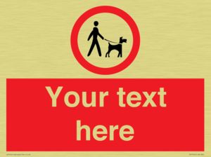 Custom Road regulatory dogs on leads